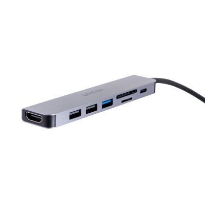 9. UNITEK HUB USB-C 7IN1, HDMI 4K, PD 100W, 5GBPS, ALU