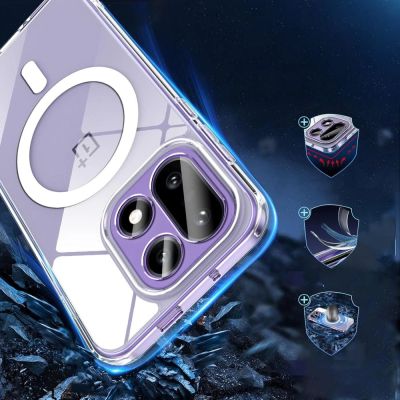 4. Tech-Protect Flexair Hybrid MagSafe Case for OnePlus 15 - Transparent
