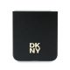 5. DKNY Leather Metal Stack Logo Case for Samsung Galaxy Z Flip 6 - Black