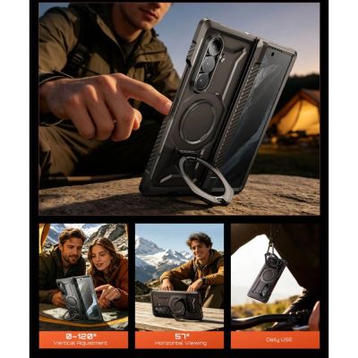 9. Supcase UB Grip Mag MagSafe 2-Set Case for Samsung Galaxy Z Fold 8 - Black