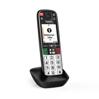 11. Gigaset EASY 500HX Analog/DECT Phone Caller Name and ID Black, Silver