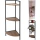 9. METAL CORNER SHELVING UNIT 3 SHELVES 23.5x23.5x76CM