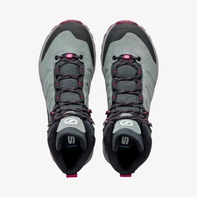 5. Scarpa Rush TRK GTX women's trekking shoes - raspberry/conifer size: 37