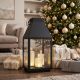 6. LED LANTERN 35CM 3 CANDLES SASKA GIFT & DECOR