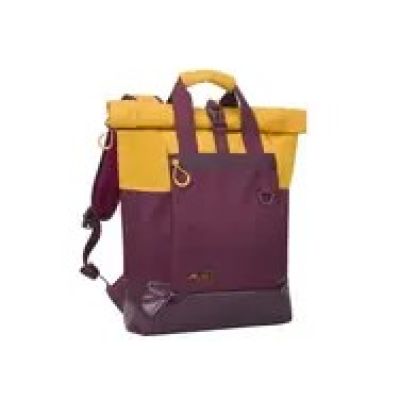 19. Rivacase 5321 15.6" 25L Laptop Backpack Burgundy-Yellow