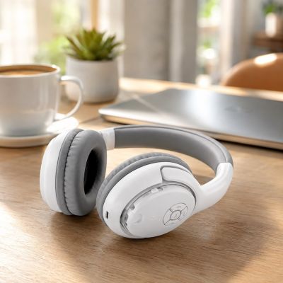 9. Esperanza LIBERO EH163W wireless headphones (white, gray)