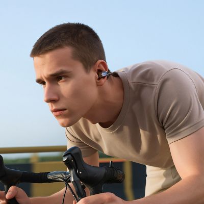 5. Acefast FA006 ACEGLIP Pro In-Ear Wireless Headphones OWS - Black