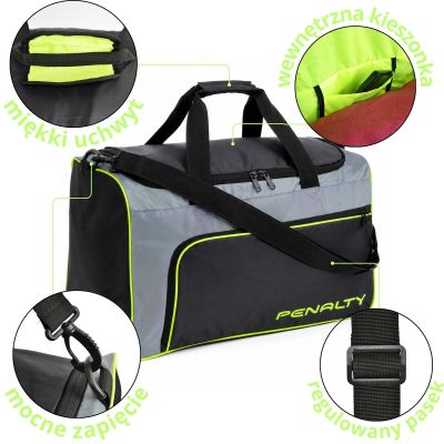4. PENALTY BAG MALA GYM S11 MEDIUM NEON GREEN