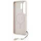6. Guess 4G Classic Logo Charm MagSafe Case for Samsung Galaxy S26 Ultra - Pink