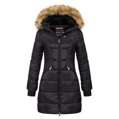 3. Women's PARKA Geographical Norway ABEILLE BLACK DISTRI LADY 2601-9 DBC BLACK (WY4579F/GN-NOIR)