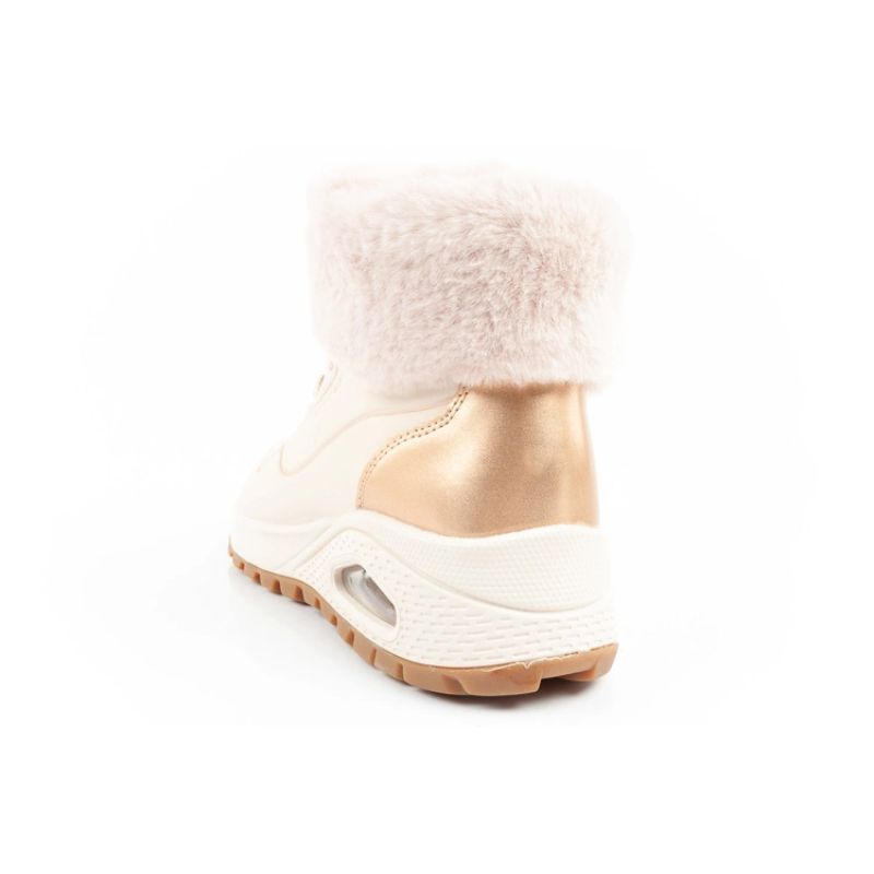 5. Skechers Uno Rugged women's sports shoes insulated winter ankle boots beige
