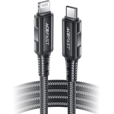 10. Acefast C4-01 Lightning - USB-C PD cable 30W 3A 480Mb/s 1.8m - black