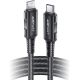 10. Acefast C4-01 Lightning - USB-C PD cable 30W 3A 480Mb/s 1.8m - black