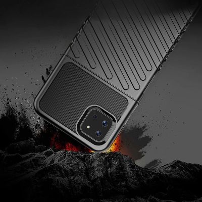 4. Thunder Case Flexible Tough Rugged Cover TPU Case for Samsung Galaxy A22 5G blue