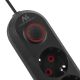 5. MACLEAN POWER STRIP, EXTENSION CORD, 5 OUTLETS + 3XUSB, 110-240V AC 50/60HZ, 2.1A MAX 2500W, 1.5M, BLACK MCE395 B