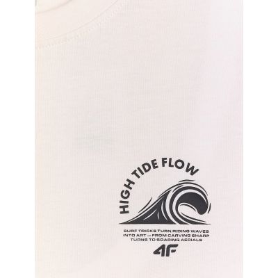 5. Men's relaxed sleeveless T-shirt with print 4F 4FRSS26TSLEM365-11S