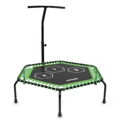 9. VIRTUFIT FITNESS PRO TRAMPOLINE WITH HANDLE - BLACK - 127 CM