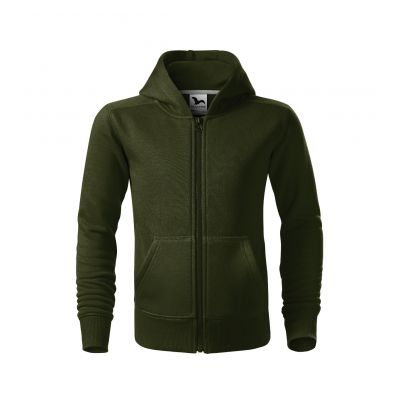 2. Children's Trendy Zipper Sweatshirt (military)