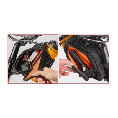 3. Rockbros Saddle Bag with Bottle Holder