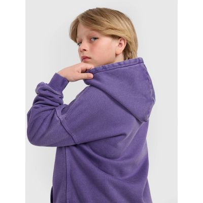 4. Boy's sweatshirt with hood, open, 4F 4FJRAW25TSWSM2344-51S