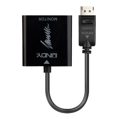 2. Lindy 41068 1.5m DisplayPort HDMI Type A (Standard) Cable Adapter Black