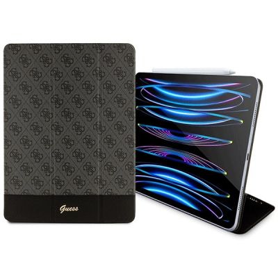 3. Guess 4G Stripe Allover Case for iPad Pro 12.9" - Black