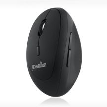 Perixx PERIMICE 719L wireless mouse, optical, vertical, non-click, black, silent, left-handed