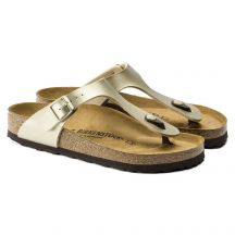 Birkenstock Gizeh Birko-Flor Gold women's flip-flops narrow (1016109)