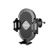 Dudao F2+ smartphone holder for air vent, clamp - black