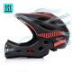 13. Meteor Lupus S Full-Face Bike Helmet 48-52 cm Black/Red