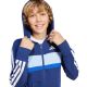 6. adidas Seasonal Essentials Tiberio 3-Stripes French Terry Tracksuit for Kids Navy Blue JI6035
