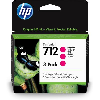 4. HP 3ED78A 712 DesignJet Ink 29ml (3pcs) Magenta