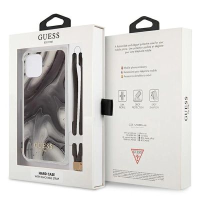 8. Guess GUHCP12LKSMAGR iPhone 12 Pro Max 6.7" grey/grey hardcase Marble Collection