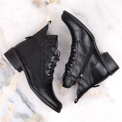 15. Insulated flat-heeled ankle boots Jezzi W JEZ412A, black