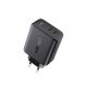 3. Acefast charger 2x USB Type C 40W, PPS, PD, QC 3.0, AFC, FCP black (A9 black)