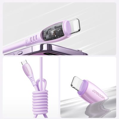 12. Joyroom S-A59 Vibrant Series 30W USB-C - Lightning cable 1.2m - purple