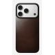 3. NOMAD Magnetic Leather Back - Magnetic case for iPhone 18 Pro / 17 Pro, compatible with MagSafe, Horween leather (rustic brown)