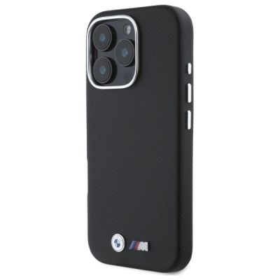 2. BMW M Edition Kevlar Wrapped Metal iPhone 16 Pro Max Case - Black
