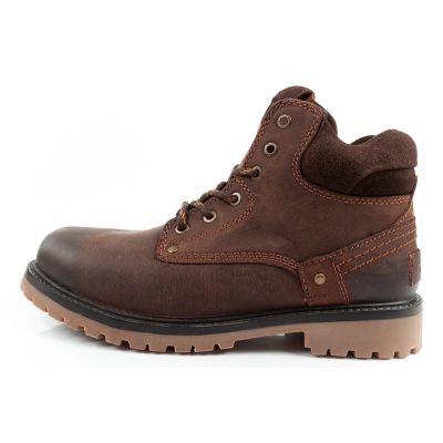 3. Wrangler Yuma men's boots, Chelsea boots, elegant leather, dark brown
