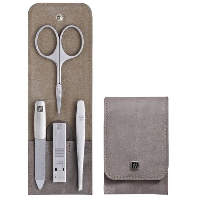 2. Zwilling Twinox manicure set – taupe, leather case, 4 pieces - Taupe