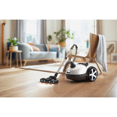 10. Philips Performer LED 8000 Series bagged vacuum cleaner with TriActive technology, model XD8142/12, 900W power