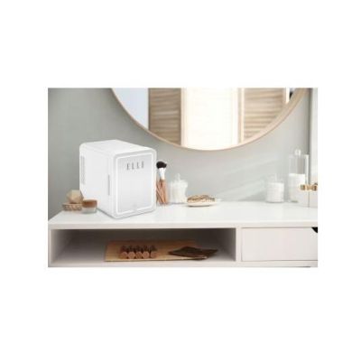 9. Mini fridge with LED makeup mirror ELLE 4L white
