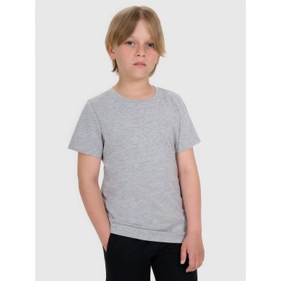 Boys' Plain Regular-Fit T-Shirt 4F 4FJRMM00TTSHM3254-25M