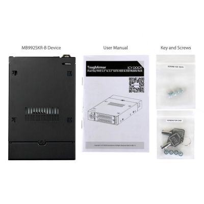 9. IcyDock Mounting Plate 2x6.3cm SATAI-III in 1x3.5" RAID Control