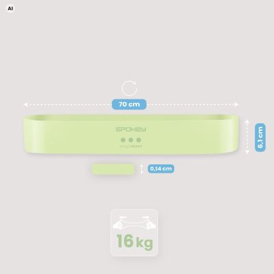 5. Spokey JUICY heavy resistance training band with anti-slip structure