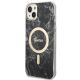2. Set Guess GUBPP14SHMEACSK Case+ Charger iPhone 14 6.1" black/black hard case Marble MagSafe