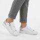 5. Women's leather shoes with zipper, white Potocki JE19402