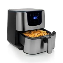 Princess 182060 Single 5.5L Standalone 1700W Hot Air Fryer Silver