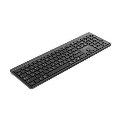 6. GEMBIRD WIRELESS KEYBOARD + MOUSE SET SLIM PRO BUSINESS, DUAL MODE: 2.4 GHZ + BT, RU LAYOUT, BLACK
