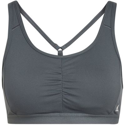 adidas Coreessentials Medium-Support Women's Sports Bra Gray HD7686